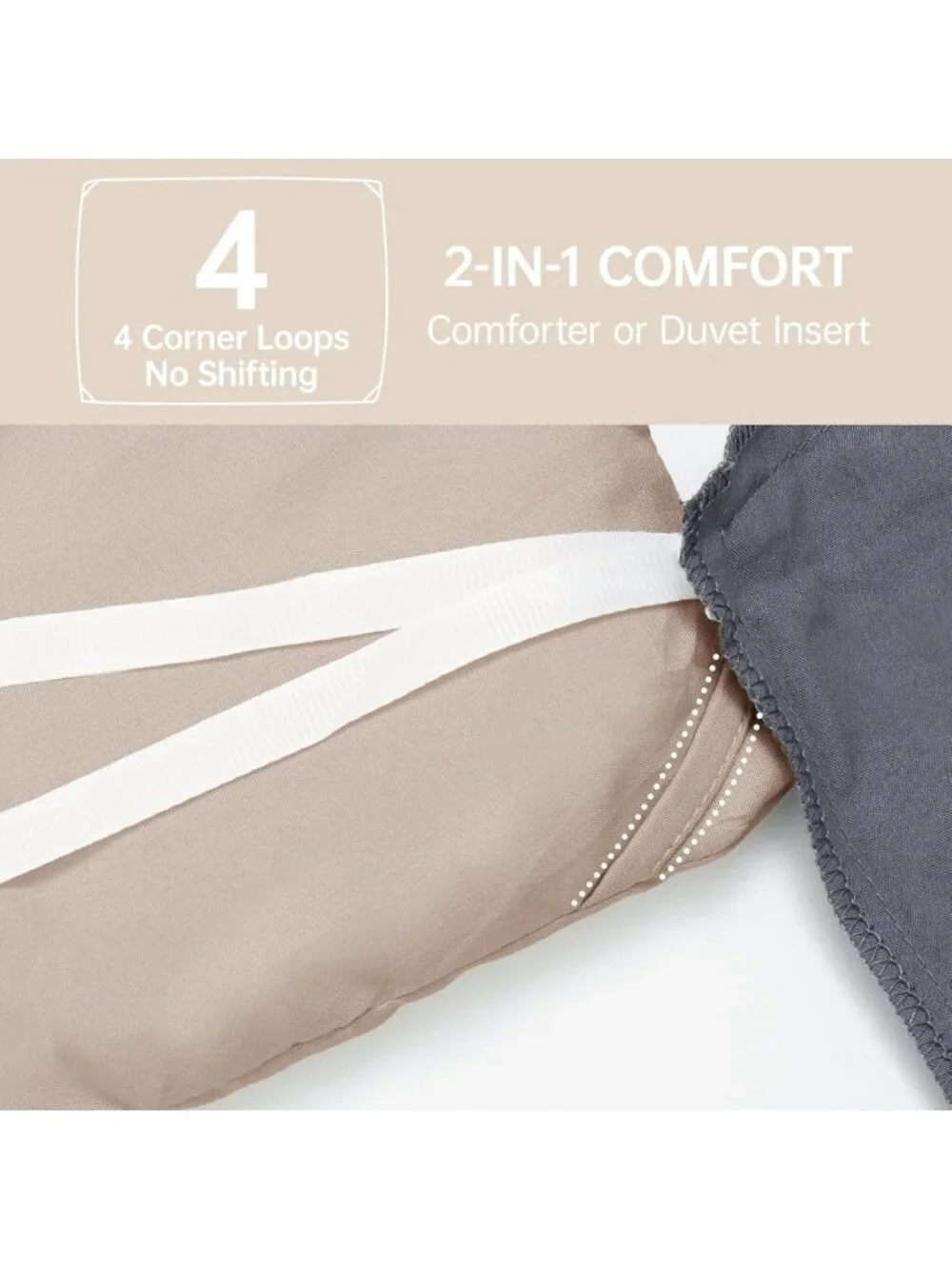Queen Size Ultra Soft Down Alternative Comforter Set - 3 Piece Lightweight